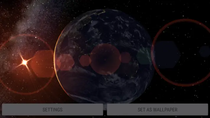 Earth Planet 3D live wallpaper android App screenshot 1